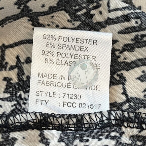 Jamie Sadock Women XL 1/4 Zip Sleeveless Golf Top Artsy Face Profile Pink Black - Picture 9 of 11